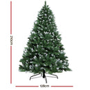 Jingle Jollys Christmas Tree 2.1m Snowy Xmas Tree Decoration 905 Tips - RnR Galore