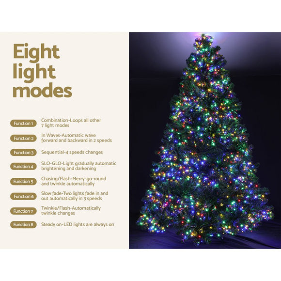 Jingle Jollys Christmas Tree 2.1m Xmas Tree Decor 2800 LED Lights 8 Modes - RnR Galore