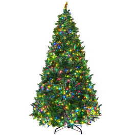Jingle Jollys Christmas Tree 2.1m Xmas Tree Decoration 8 Light Mode Multi Colour - RnR Galore