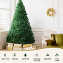 Jingle Jollys Christmas Tree 2.1m Xmas Tree Decoration 8 Light Mode Multi Colour - RnR Galore