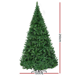 Jingle Jollys Christmas Tree 2.1m Xmas Tree Decorations 1134 LEDs - RnR Galore