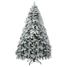 Jingle Jollys Christmas Tree 2.4m Snow Flocked Xmas Tree Decorations 1165 Tips - RnR Galore