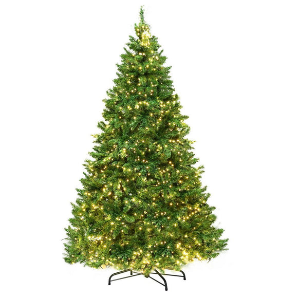 Jingle Jollys Christmas Tree 2.4m Xmas Tree Decorations 1488 LEDs - RnR Galore