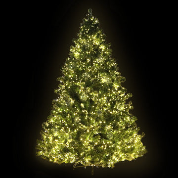 Jingle Jollys Christmas Tree 2.4M Xmas Tree Decorations 3190 LEDs 8 Light Mode - RnR Galore