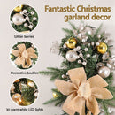 Jingle Jollys Hanging Christmas Garland 45cm Staircase Door Party Decor - RnR Galore