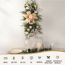 Jingle Jollys Hanging Christmas Garland 45cm Staircase Door Party Decor - RnR Galore