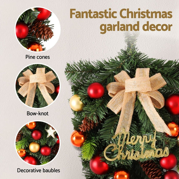 Jingle Jollys Hanging Christmas Garland 50CM Ornaments Party Decorations - RnR Galore
