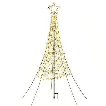 Jingle Jollys Solar Christmas Tree 2.1m 320 LED Net Lights Xmas Trees Decoration - RnR Galore