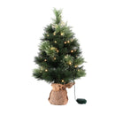 Jingle Jollys Tabletop Christmas Tree 60CM 8 Light Modes Timer Function - RnR Galore