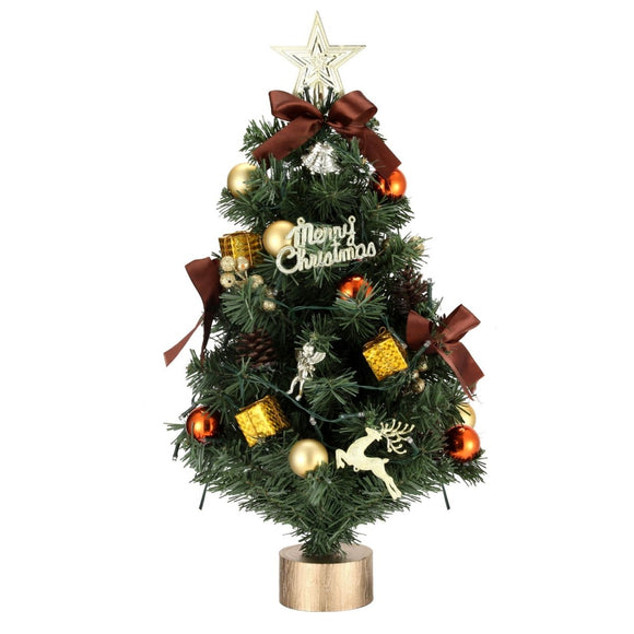 Jingle Jollys Tabletop Christmas Tree 60CM LED Xmas Tree Tree Topper Ornaments - RnR Galore