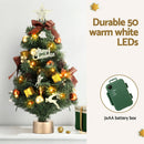 Jingle Jollys Tabletop Christmas Tree 60CM LED Xmas Tree Tree Topper Ornaments - RnR Galore
