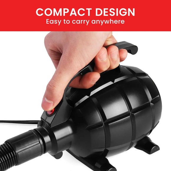 Kahuna 500w Isup Electric Air Pump - Efficient Inflatable Device For Rapid Airflow, Use For Airtrack Mats, Rafts, Air Mattresses, Pool Toys - RnR Galore