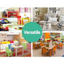 Keezi 4 Tiers Kids Bookshelf Magazine Shelf Children Bookcase Rack Organiser - RnR Galore