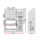 Keezi 4 Tiers Kids Bookshelf Storage Children Bookcase Toy Organiser Display - RnR Galore