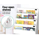 Keezi 4 Tiers Kids Bookshelf Storage Organiser Children Bookcase Drawers Display - RnR Galore