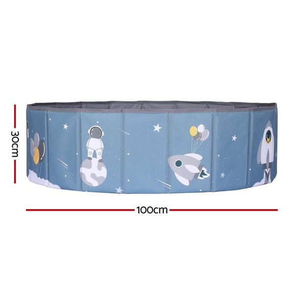 Keezi Kids Ball Pool Pit Toddler Play Foldable Child Playhouse Storage Bag Blue - RnR Galore