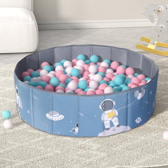 Keezi Kids Ball Pool Pit Toddler Play Foldable Child Playhouse Storage Bag Blue - RnR Galore