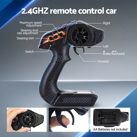 Keezi Kids Remote Control Car Off - Road Truck with Lights Electric Vehicle Toys - RnR Galore