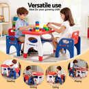 Keezi Kids Table and Chair Set HDPE Toddler Activity Play Set Orange/Yellow - RnR Galore