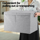 Keezi Large Toy Box Chest Storage with Flip-Top Lid Foldable Organizer Bins Grey - RnR Galore