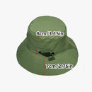 Khaki Foldable Waterproof Bucket Hat Packable Sun Cap Wide Brim with Adjustable Drawstring for Fishing Camping and Hiking - RnR Galore