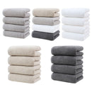 Khaki Plush Cotton Hand Towel Set (4 - Pack) - Ultra Soft, Absorbent & Quick - Drying Face Towels for Bathroom - RnR Galore
