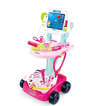 Kids Children's Doctors Medical Cart & ECG Machine for Toddler Play - RnR Galore