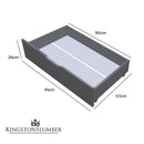 Kingston Slumber Trundle Storage Under Bunk Bed Drawers, 2 Pieces, Grey - RnR Galore