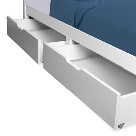 Kingston Slumber Trundle Under Bed Storage Drawers, 2 Pieces, White - RnR Galore