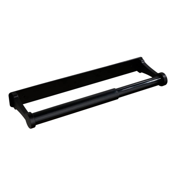 Kitchen Paper Holder Under Cabinet Screw Wall Mount Adhesive Paper Towel Holder Rectangle Black - RnR Galore