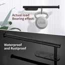 Kitchen Paper Holder Under Cabinet Wall Mount Adhesive Paper Towel Holder Black - RnR Galore