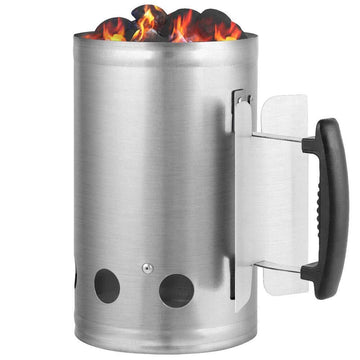 Large Chimney Starter Firewood Quick Rapid Charcoal Lighter Stove For Barbecue - RnR Galore