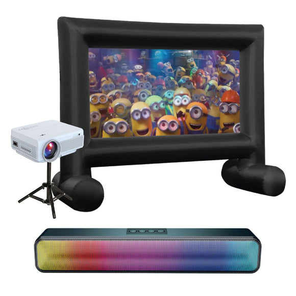 Laser 1080P Outdoor Cinema Bundle 144 Inch - RnR Galore
