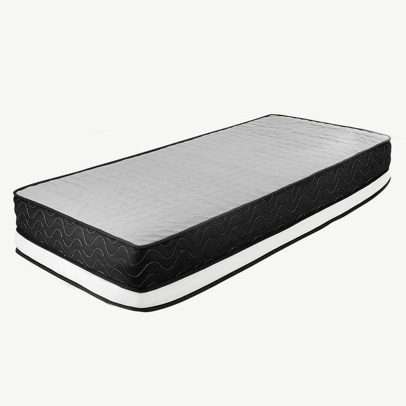 Laura Hill Double Mattress Bed Size Euro Top Topper 5 Zone Spring Foam 32cm - RnR Galore