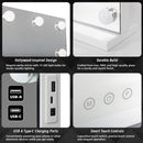 LED Beauty Mirror with 15 Bulbs, Colour Settings, USB A and USB C, White, 58 × 48cm - RnR Galore