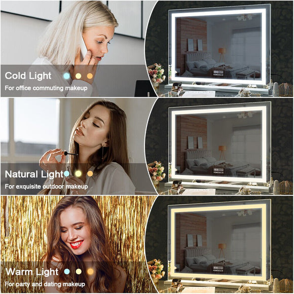 LED Makeup Mirror Bluetooth Touch Sensor Hollywood Vanity - RnR Galore