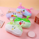 Light Green and Green Hair Cute Plush Monster Pencil Case - Fluffy Stationery Pouch with DIY Styleable Hair for Kids - RnR Galore