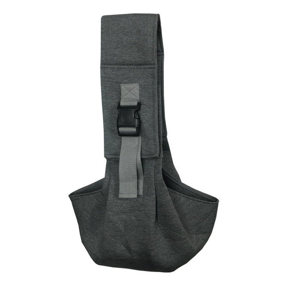 Light Grey Adjustable Pet Carrier Sling Bag - Comfortable Wide Shoulder Strap Crossbody Tote for Cats and Small Dogs (Up to 13 lbs) - RnR Galore