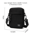 Light Grey Mini Streetwear Oxford Cloth Crossbody Bag - Ultra - Light (200g) Fashion Sling Pack, Fits 8 - inch Tablet - RnR Galore
