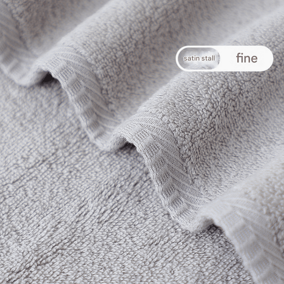 Light Grey Plush Cotton Hand Towel Set (4 - Pack) - Ultra Soft, Absorbent & Quick - Drying Face Towels for Bathroom - RnR Galore