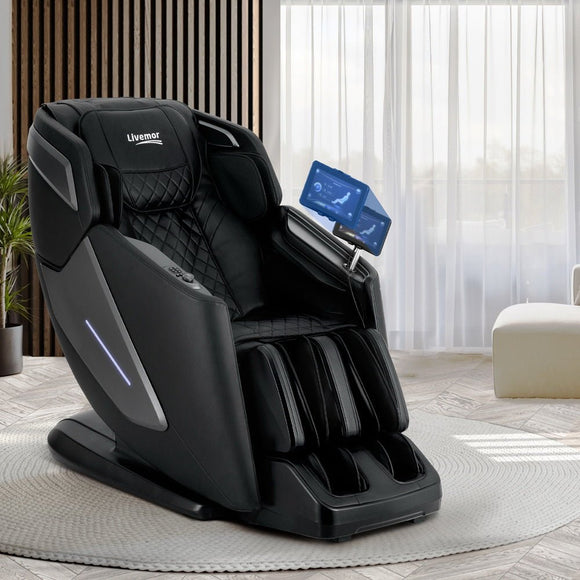 Livemor 4D Massage Chair Electric Recliner Home Massager Black - RnR Galore