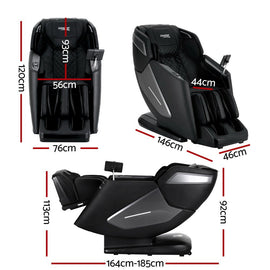 Livemor 4D Massage Chair Electric Recliner Home Massager Black - RnR Galore