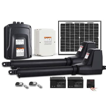 Lockmaster Dual Swing Gate Opener 800KG 10W Solar Panel - RnR Galore
