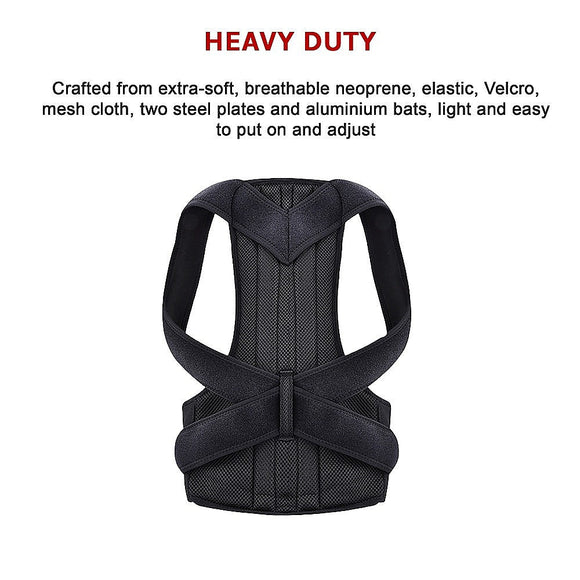 Lower Back Brace Unisex Posture Corrector Lumbar Support - Medium - RnR Galore