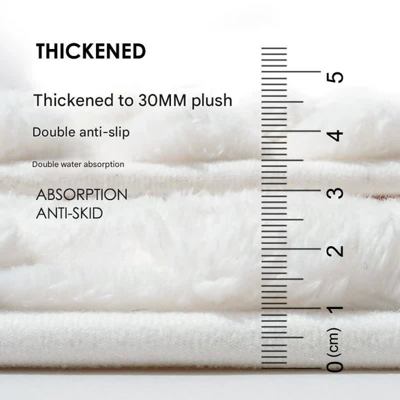 Luxury Plush Memory Foam Bath Mat with Foot Drying Panel - Super Absorbent & Non - Slip Bathroom Rug(Checkered gray) - RnR Galore