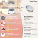 Makeup brush cleaning and drying machine, equipped with a rapid drying system and compact design, suitable for home use and travel. It is an ideal gift for women and for beauty tool care. - RnR Galore