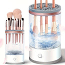 Makeup brush cleaning and drying machine, equipped with a rapid drying system and compact design, suitable for home use and travel. It is an ideal gift for women and for beauty tool care. - RnR Galore
