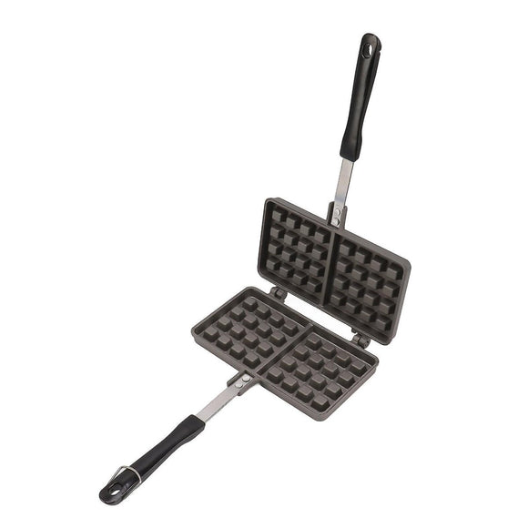 Manual Waffle Maker - Double Nonstick Aluminum Alloy Waffle Mold for Hash Browns, Pancakes - RnR Galore