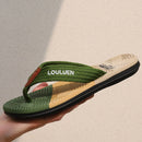 Men's Flip Flops with EVA - PVC Dual Sole, Green for Comfort & Style for Summer Beach & Daily Wear(41) - RnR Galore