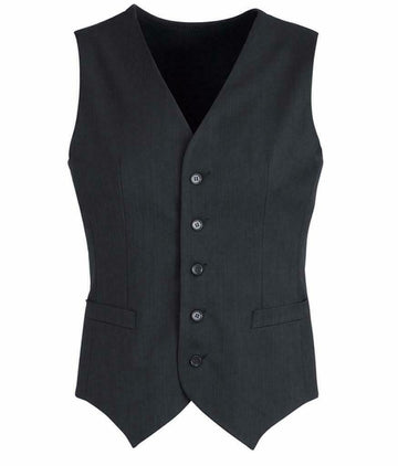Mens Peaked Vest Waistcoat w/ Knitted Back Suit Formal Wedding Dress Up - Charcoal - 127 - RnR Galore
